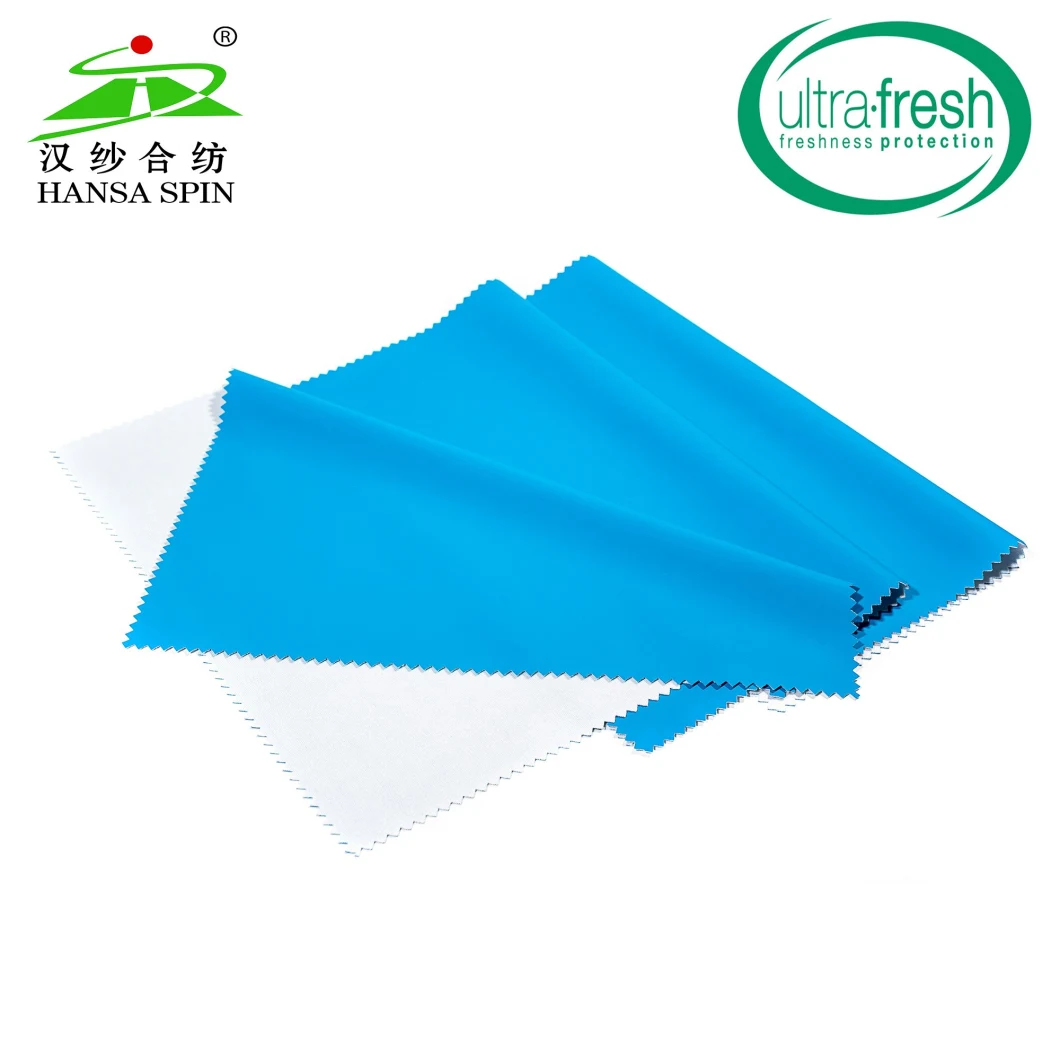 Manufacture Hot Selling Waterproof Blue PU Leather Coated Fabric for Raincoat